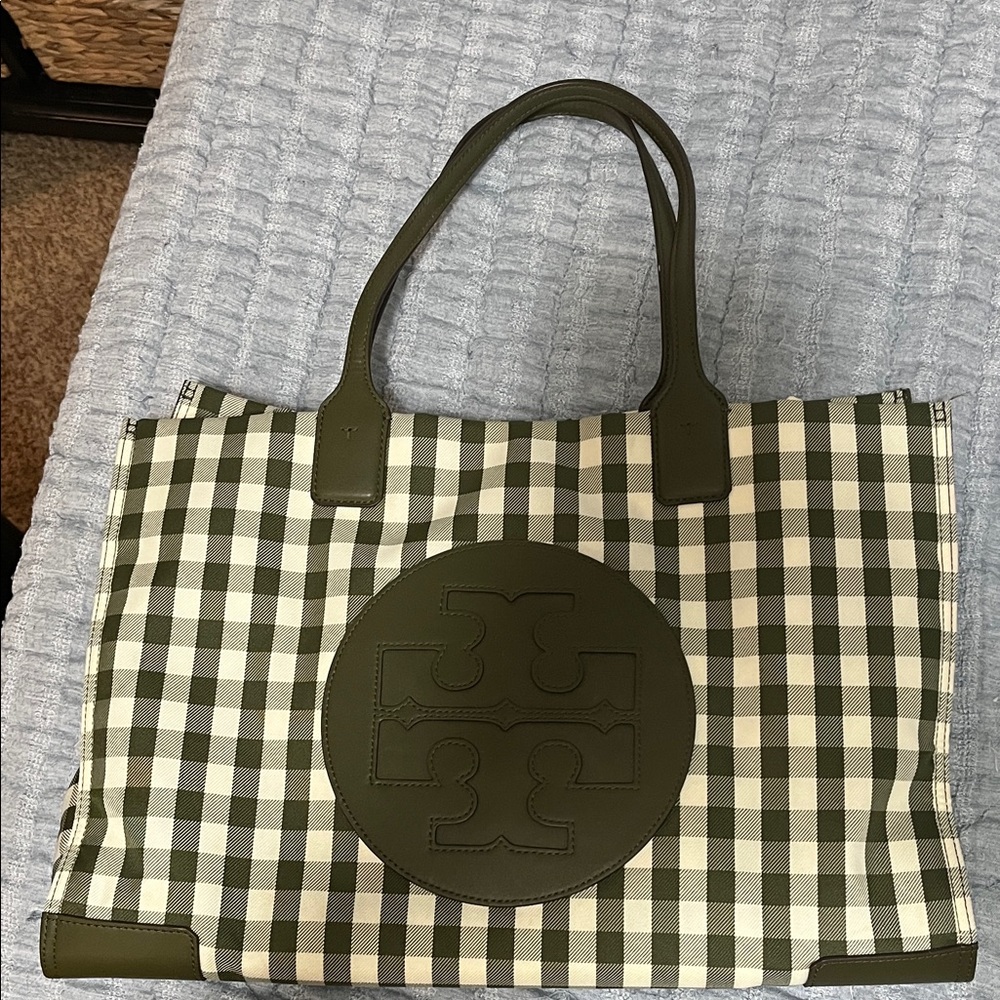 Tory Burch Ella Tote with Matching Cosmetic Case